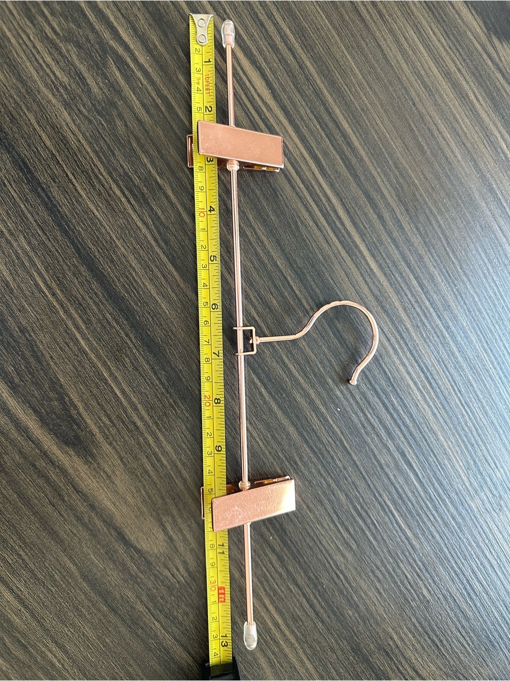 Rose Gold Metal Hanger with Clips - Picture 2 of 6